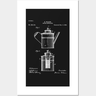 Coffee Patent - Coffee Shop Art - Black Chalkboard Posters and Art